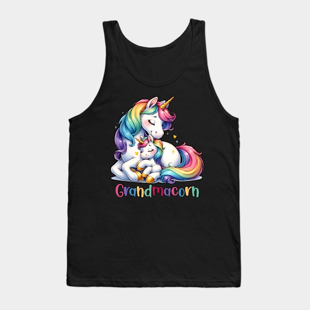 Grandmacorn Unicorn Mothers Day cool mothers day Tank Top by KawaiiFoodArt